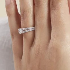Bague Solitaire Or Blanc Neirin Diamants Synthétiques