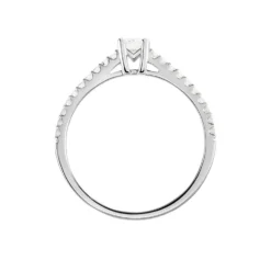 Bague Solitaire Or Blanc Nyala Diamants