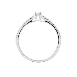 Bague Solitaire Or Blanc Nyala Diamants