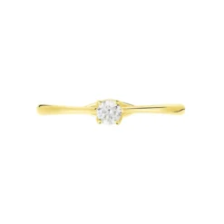 Bague Solitaire Or Jaune Solenia Diamant