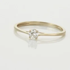 Bague Solitaire Or Jaune Solenia Diamant