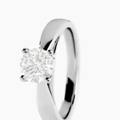 Bague Solitaire Platine Blanc Diamant