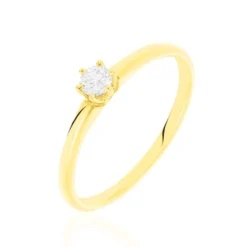 Bague Solitaire Shannel Or Jaune Diamant