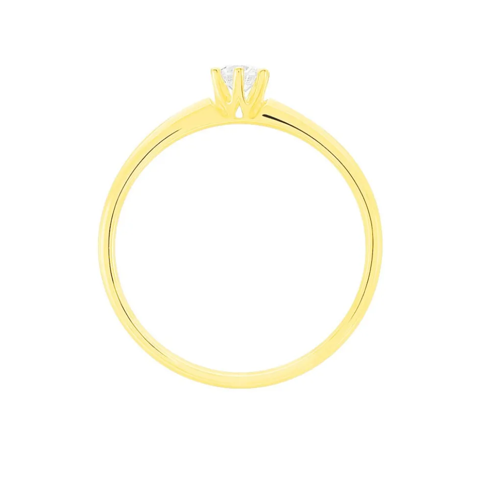 Bague Solitaire Shannel Or Jaune Diamant