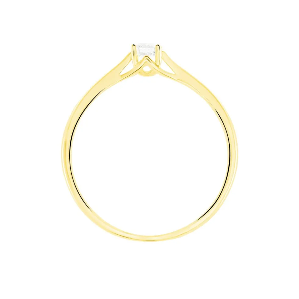 Bague Solitaire Solenia Or Jaune Diamant