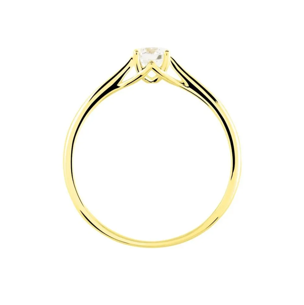 Bague Solitaire Solenia Or Jaune Diamant
