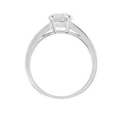 Bague Solitaire Tatjana Or Blanc Oxyde De Zirconium