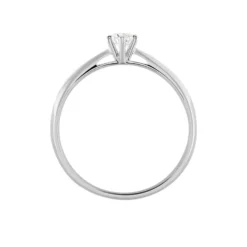 Bague Solitaire Veronika Or Blanc Diamant