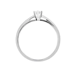Bague Solitaire Veronika Or Blanc Diamant