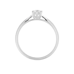 Bague Solitaire Veronika Or Blanc Diamant