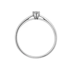 Bague Solitaire Veronika Or Blanc Diamant