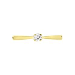 Bague Solitaire Vicoeuria Or Jaune Diamant