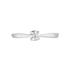 Bague Solitaire Vicoeuria Or Blanc Diamant