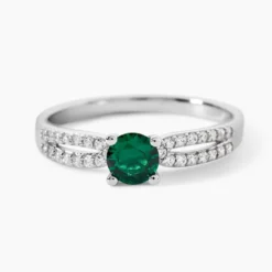 Bague Solitea Argent Blanc Oxyde De Zirconium