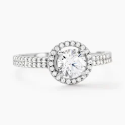 Bague Stelila Or Blanc Oxyde De Zirconium