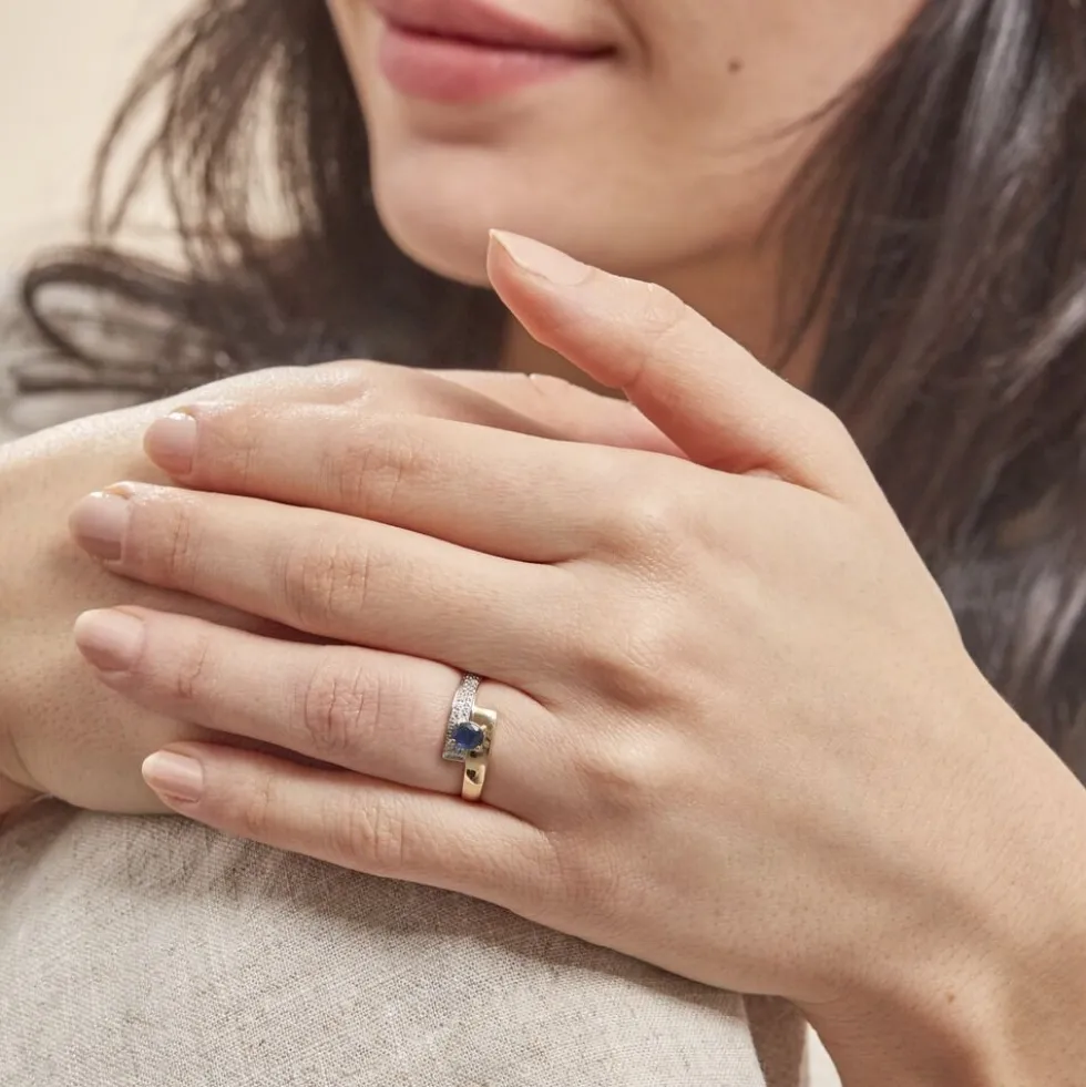 Bague Taila Or Jaune Saphir