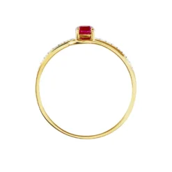 Bague Tanissia Or Jaune Rubis