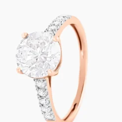 Bague Terese Or Rose Oxyde De Zirconium