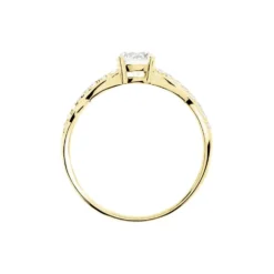 Bague Tilla Or Jaune Oxyde De Zirconium