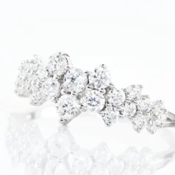 Bague Tokyo Or Blanc Oxyde De Zirconium