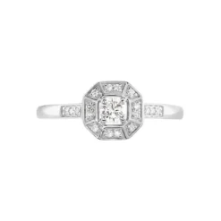 Bague Transmission Or Blanc Diamant