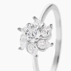 Bague Ulyssia Argent Blanc Oxyde De Zirconium
