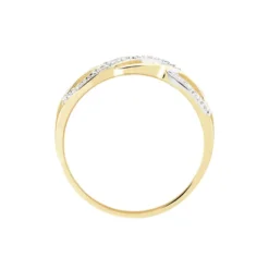 Bague Vaguelette Or Jaune Diamant