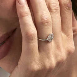 Bague Vasya Or Blanc Diamant