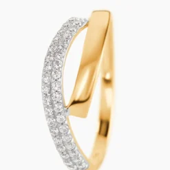 Bague Vero Or Jaune Oxyde De Zirconium