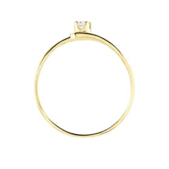Bague Veroucha Or Jaune Oxyde De Zirconium