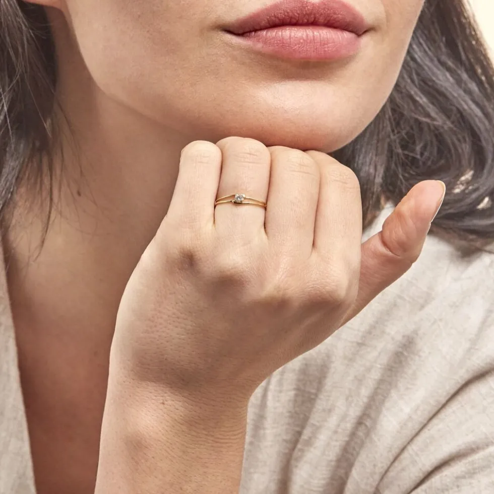 Bague Veroucha Or Jaune Topaze