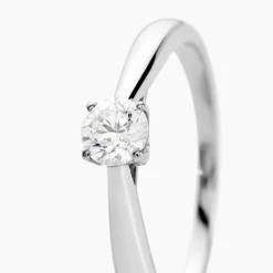 Bague Vicoeuria Ld Platine Blanc Diamant Synthétique