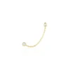 Bijou D'oreille Unitaire Pendante Larus Or Jaune Oxyde De Zirconium