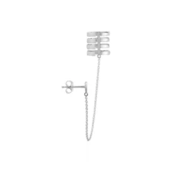 Bijou D'oreille Unitaire Trina Argent Blanc