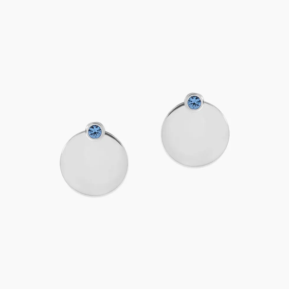 Bijoux D'oreilles Aleksandra Argent Blanc Oxyde De Zirconium