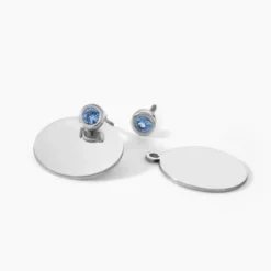 Bijoux D'oreilles Aleksandra Argent Blanc Oxyde De Zirconium