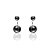 Bijoux D'oreilles Alyson Argent Blanc Céramique