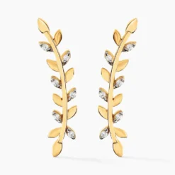 Bijoux D'oreilles Eloiza Or Jaune Oxyde De Zirconium