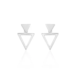 Bijoux D'oreilles Katie Argent Blanc