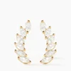 Bijoux D'oreilles Sparkle Or Jaune Oxyde De Zirconium
