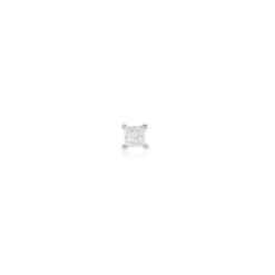 Boucle D'oreille Puces Myralie Or Blanc Diamant