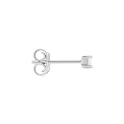 Boucle D'oreille Puces Myralie Or Blanc Diamant