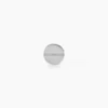 Boucle D'oreille Puce Unitaire Acier Blanc Naomh