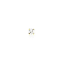 Boucle D'oreille Puce Unitaire Victoria Or Jaune Diamant
