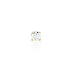 Boucle D'oreille Puce Unitaire Victoria Or Jaune Diamant