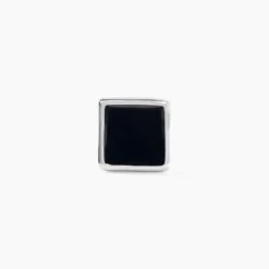 Boucle D'oreille Unitaire Argent Blanc Midas
