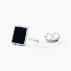 Boucle D'oreille Unitaire Argent Blanc Midas