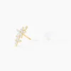 Boucle D'oreille Unitaire Kristjana Or Jaune Oxyde De Zirconium
