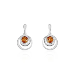 Boucles D'oreilles Argent Blanc Alanna Ambres