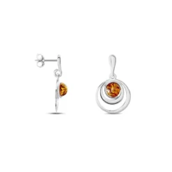 Boucles D'oreilles Argent Blanc Alanna Ambres